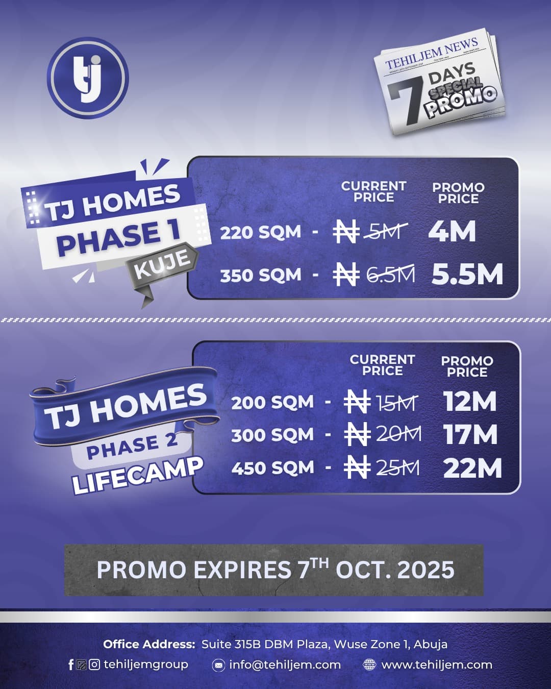 Slashed prices, same offer!